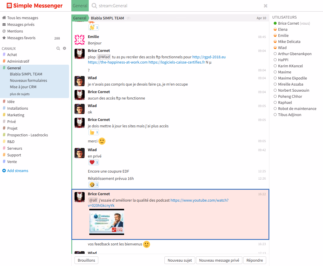 Simple CRM collaboration preview