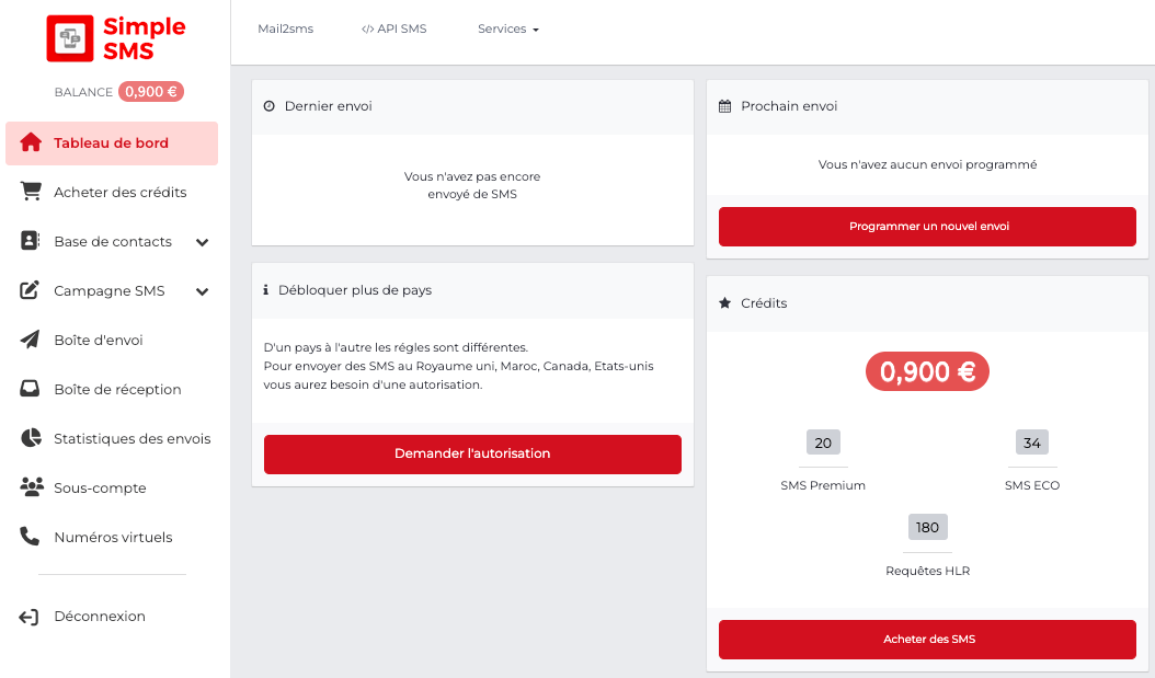 Simple SMS la gestion des campagnes marketing SMS en ligne