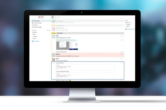 Chat interne Simple CRM