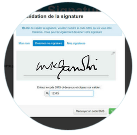 la validation de la signature